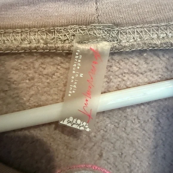 FP Movement by Free People light purplish Hoodie sweatwith Pink and White Design - Picture 3 of 7